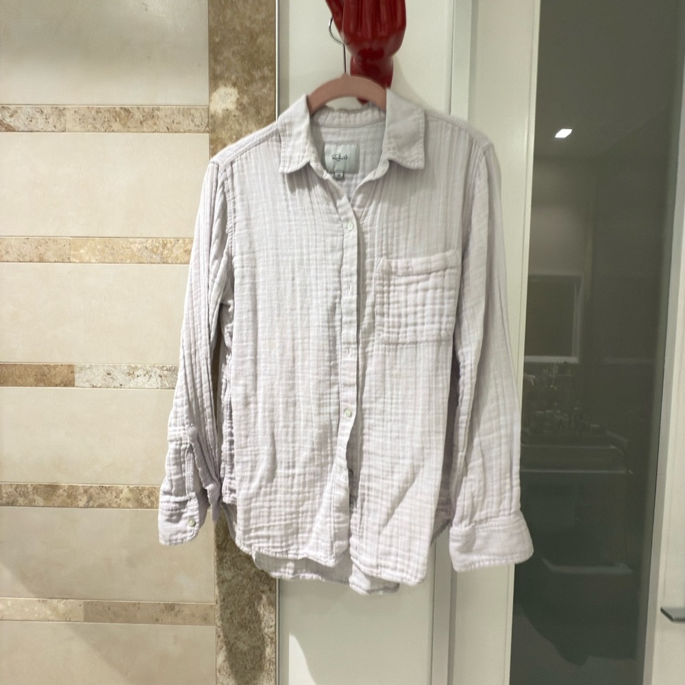 Rails Ellis Lavender Cotton Shirt - XS